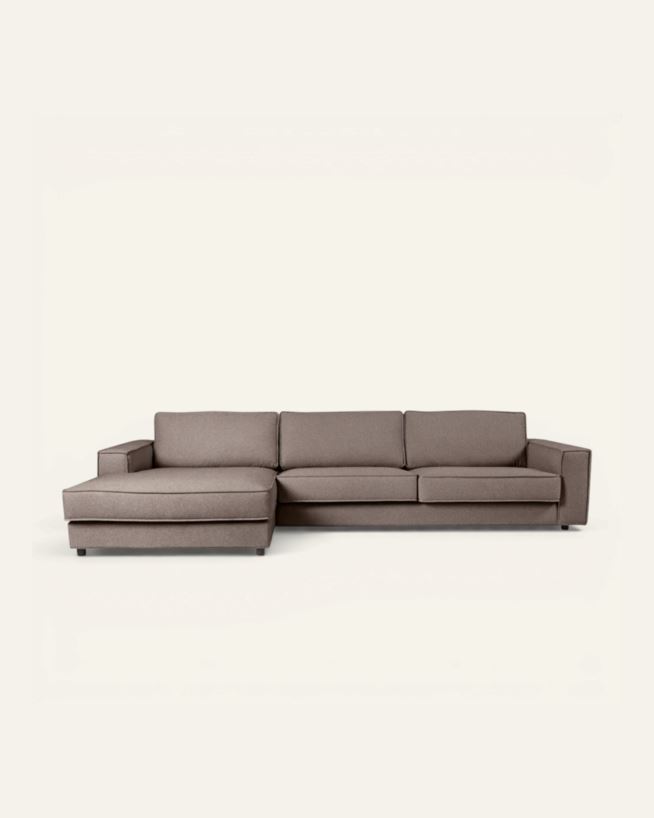 Divaanisohva vasen ruskea - 315x156x79 cm ruskea - 1
