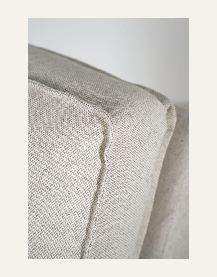 Nojatuolin irtopäällinen luonnonväri - 4