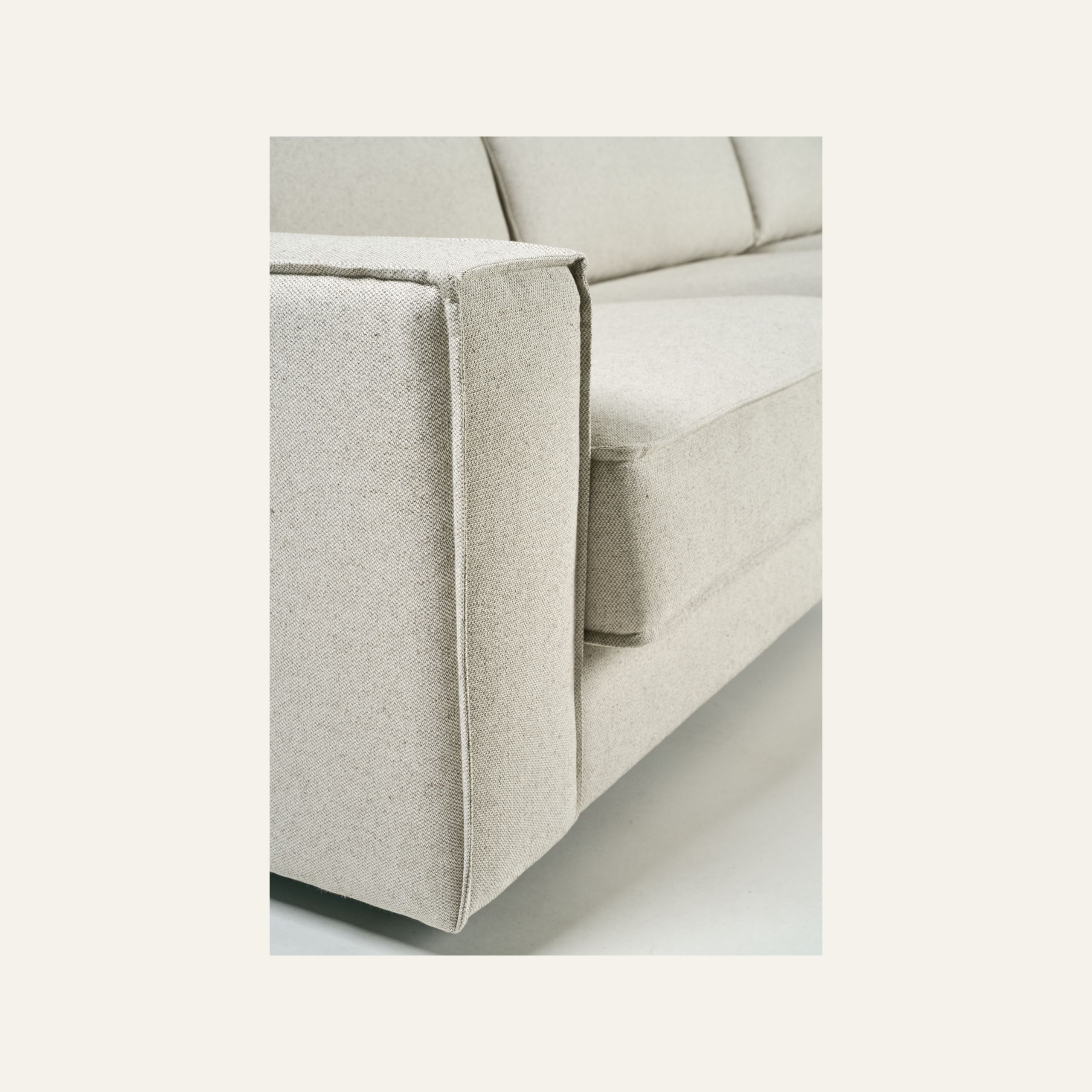 3-istuttava sohva divaanilla vasen luonnonväri - 2