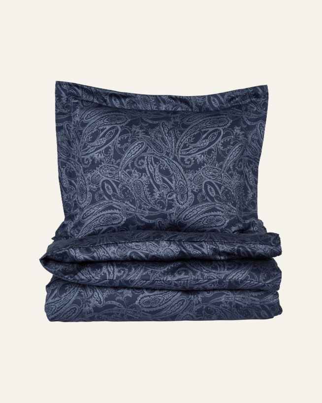 Pussilakanasetti egyptinpuuvillaa sininen - 150x210 cm sininen - 1