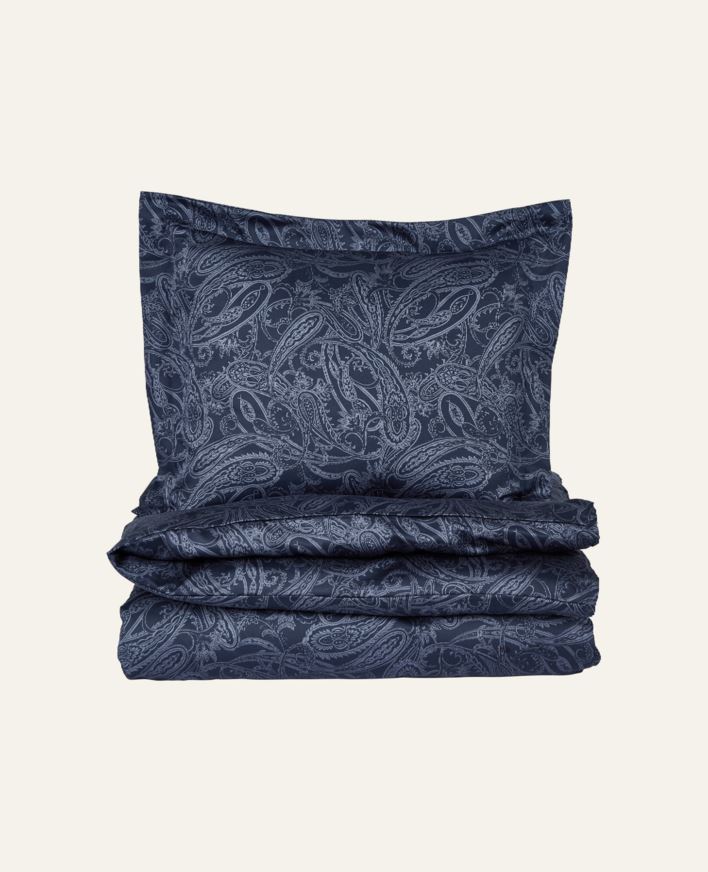 Pussilakanasetti egyptinpuuvillaa sininen - 150x210 cm sininen - 1