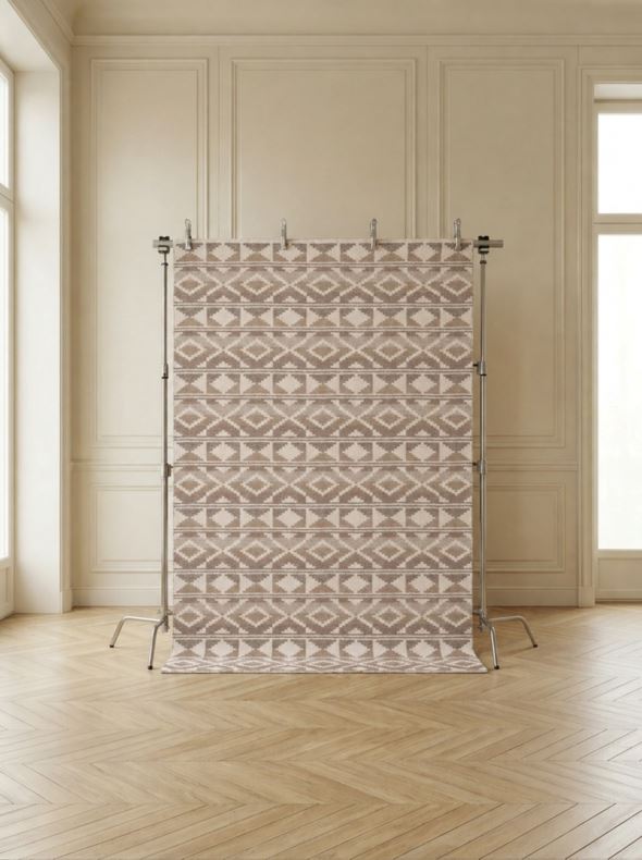 Villamatto moniväri/ruskea - 2