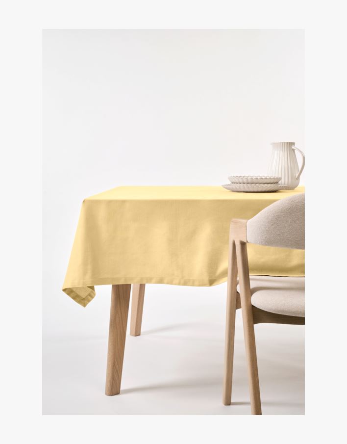 Pöytäliina vaaleankeltainen - 140x250 cm vaaleankeltainen - 1