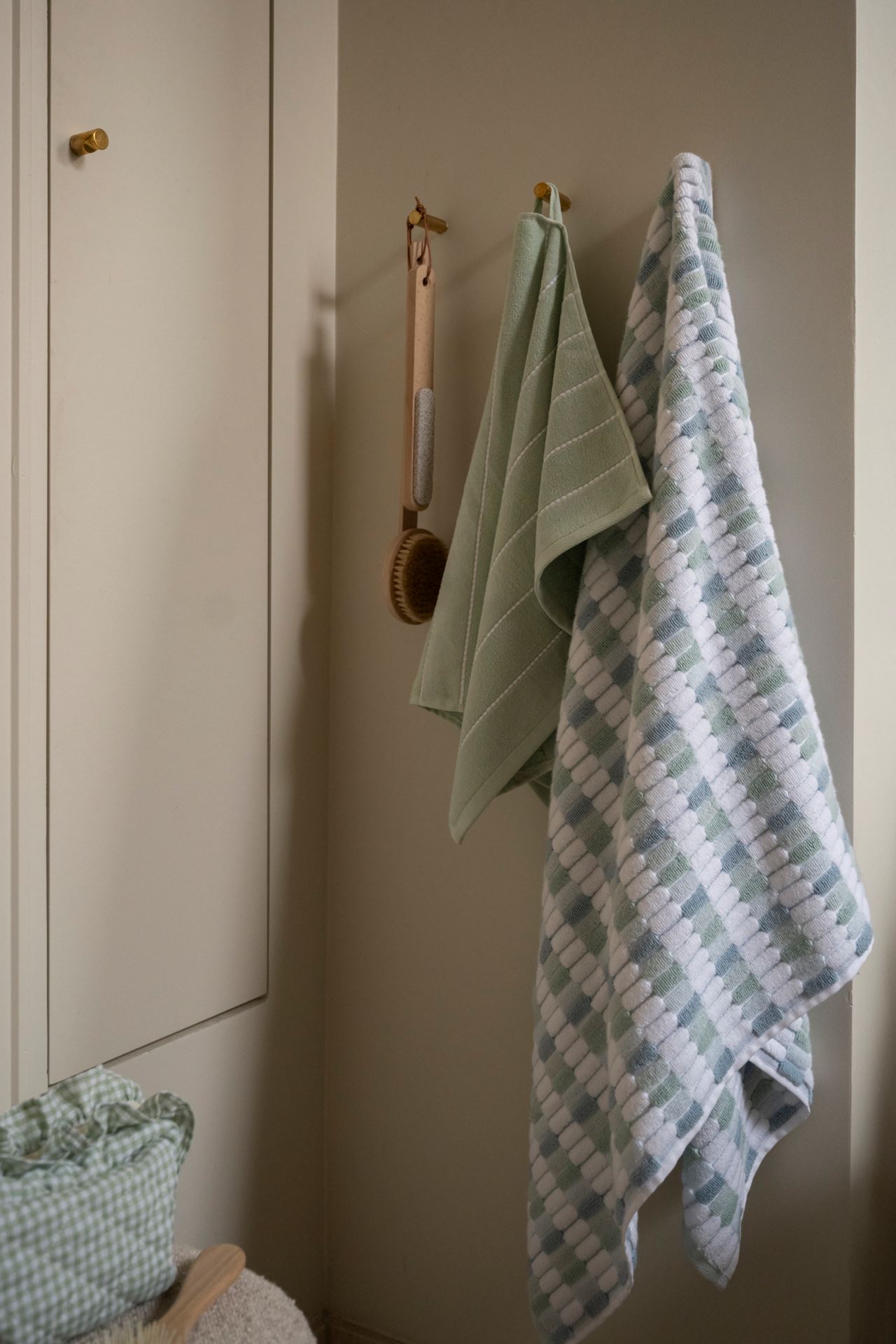 Pyyhe moniväri/vihreä - 2