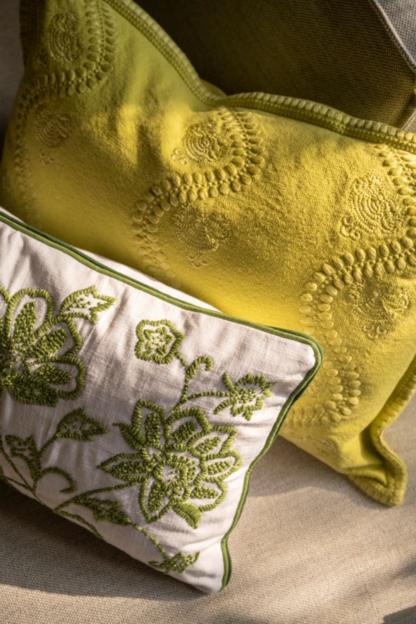 Koristetyynynpäällinen vihreä - 3