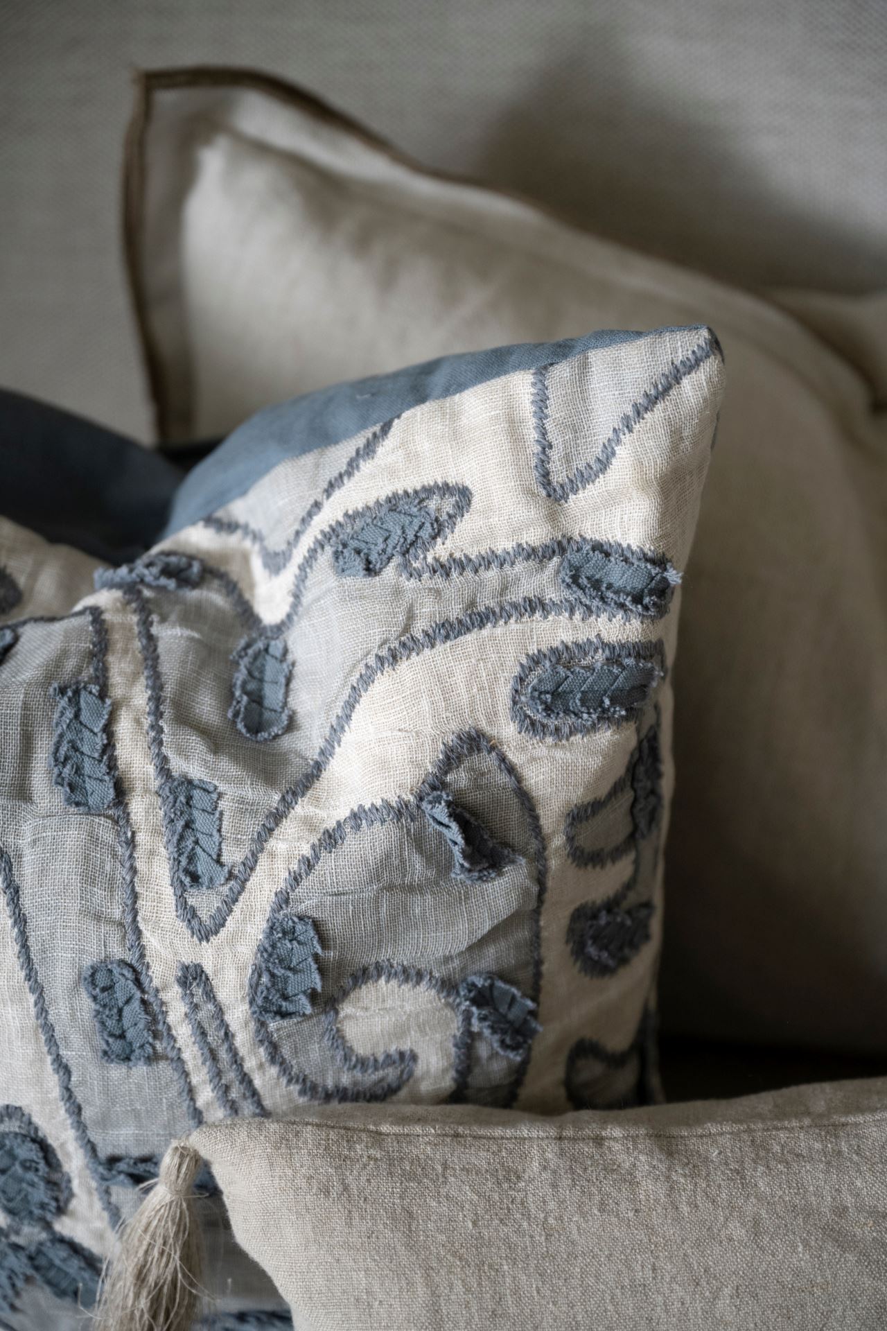 Koristetyynynpäällinen sininen - 2