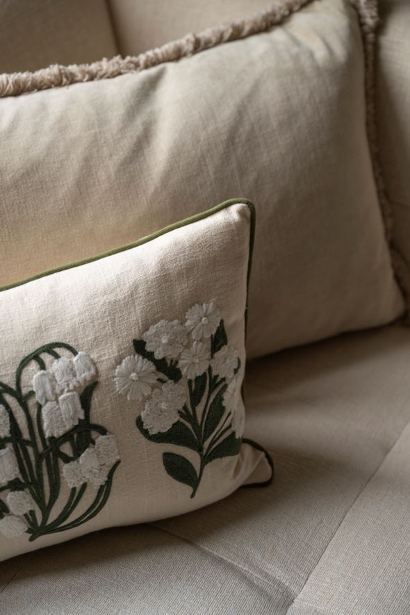 Koristetyynynpäällinen beige - 3