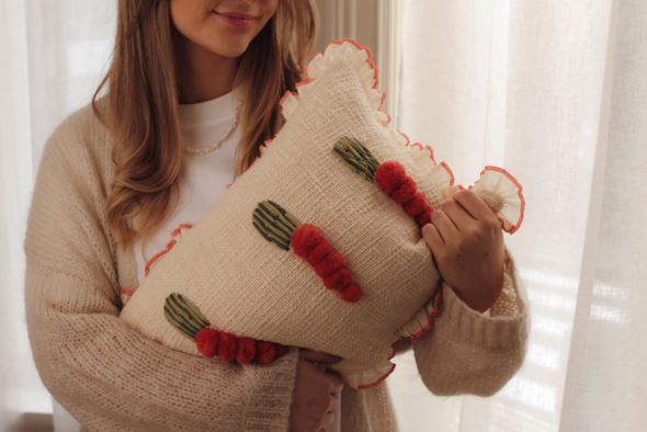 Koristetyynynpäällinen moniväri - 3