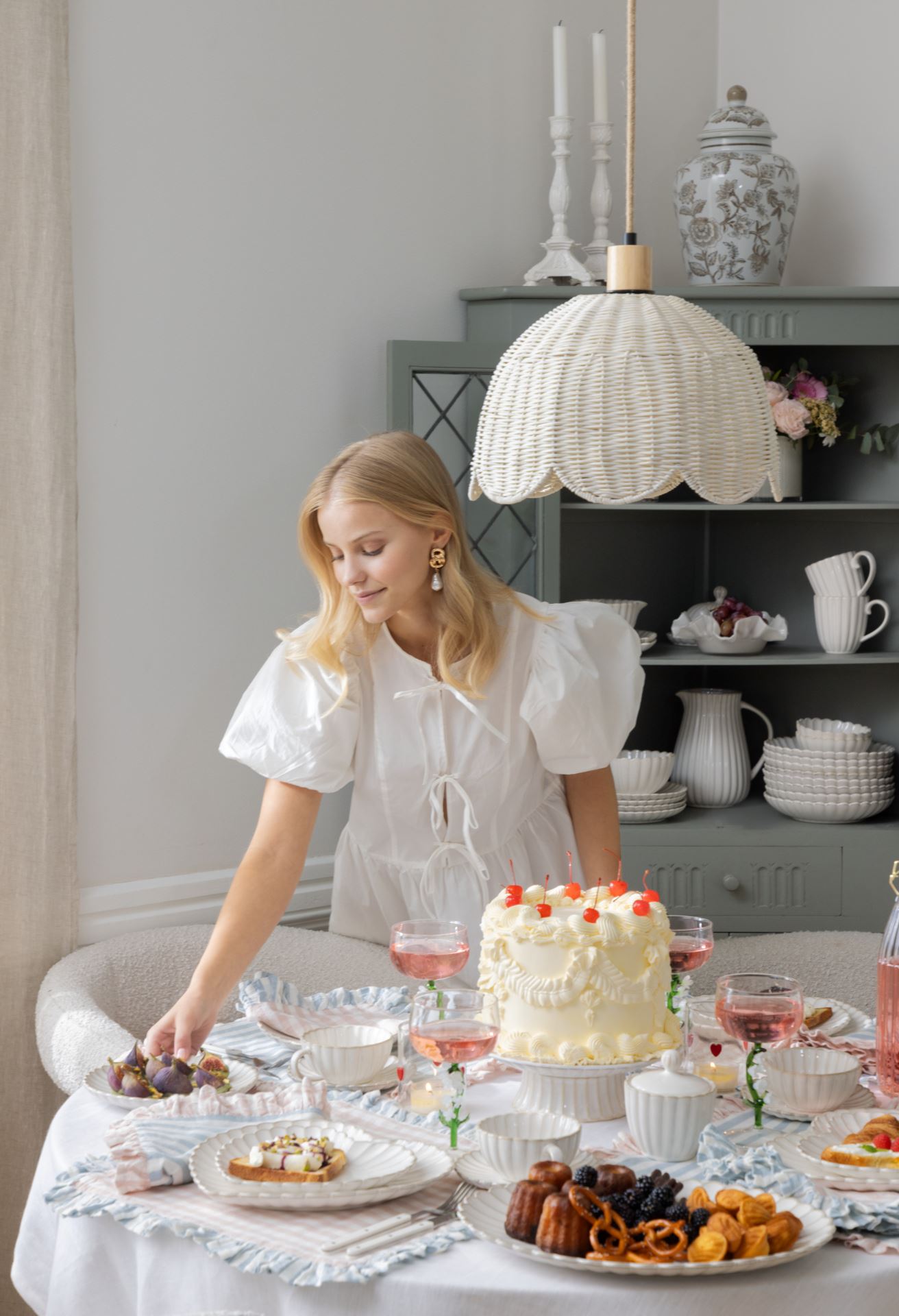 Lampunvarjostin vaalea luonnoväri - 2