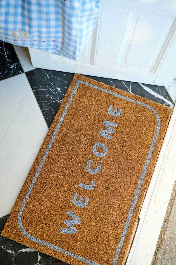 Ovimatto vaaleansininen - 2