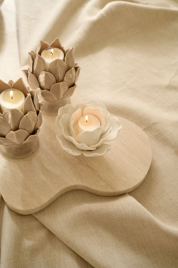 Kynttilälyhty beige - 3