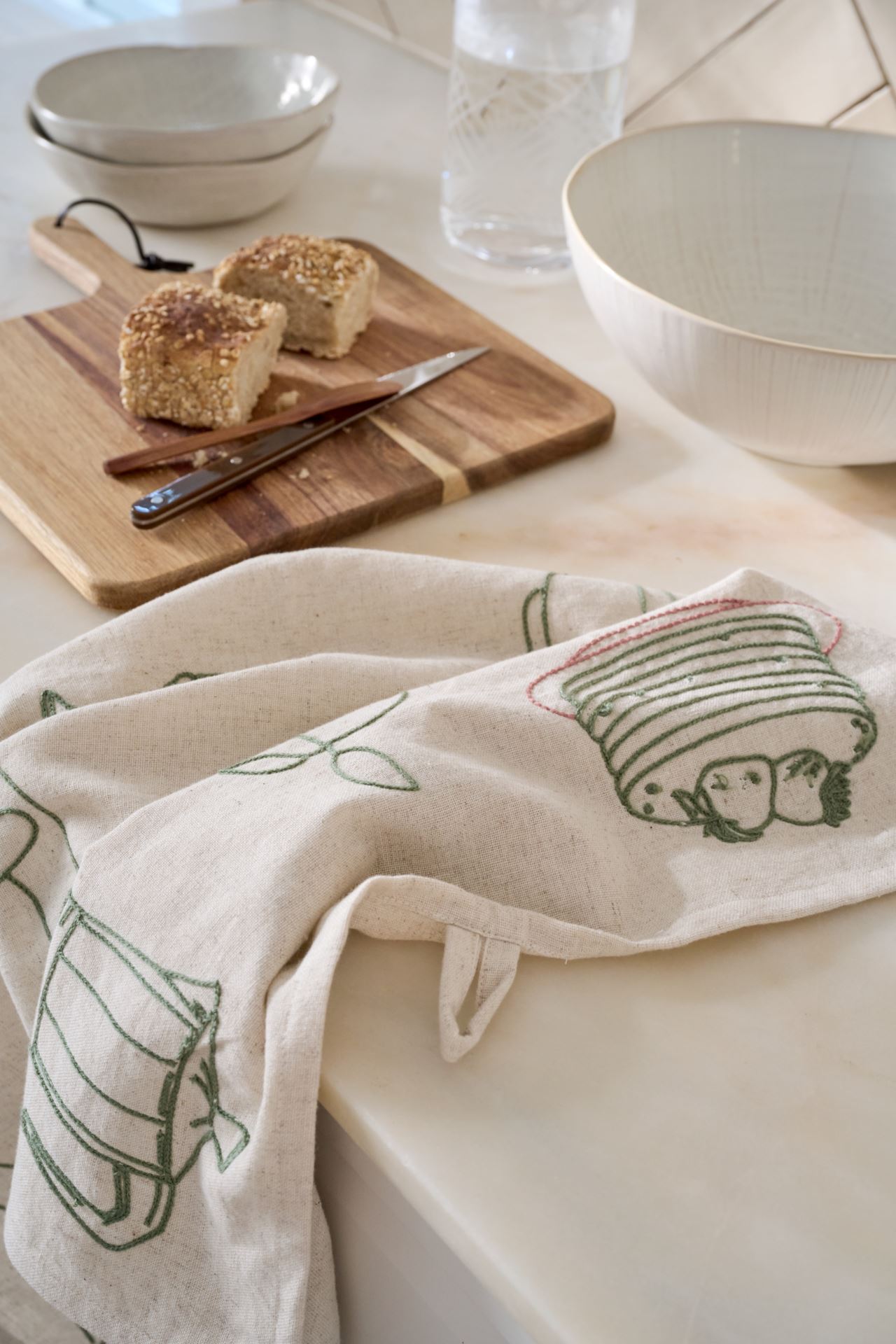 Keittiöpyyhe luonnonväri - 2