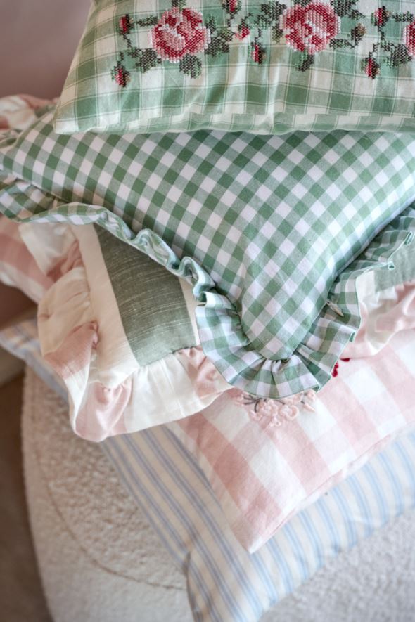 Koristetyyny moniväri/vihreä - 2