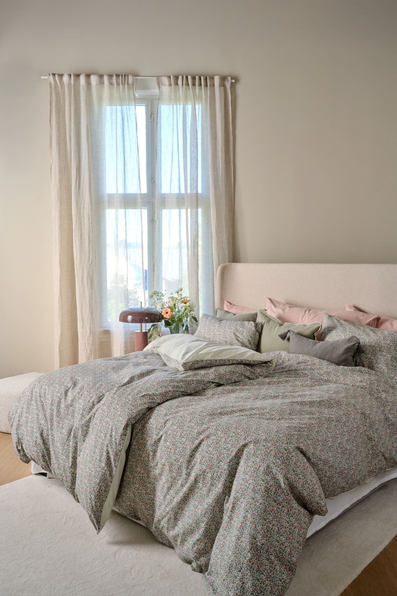 Pussilakanasetti puuvillaa moniväri - 2