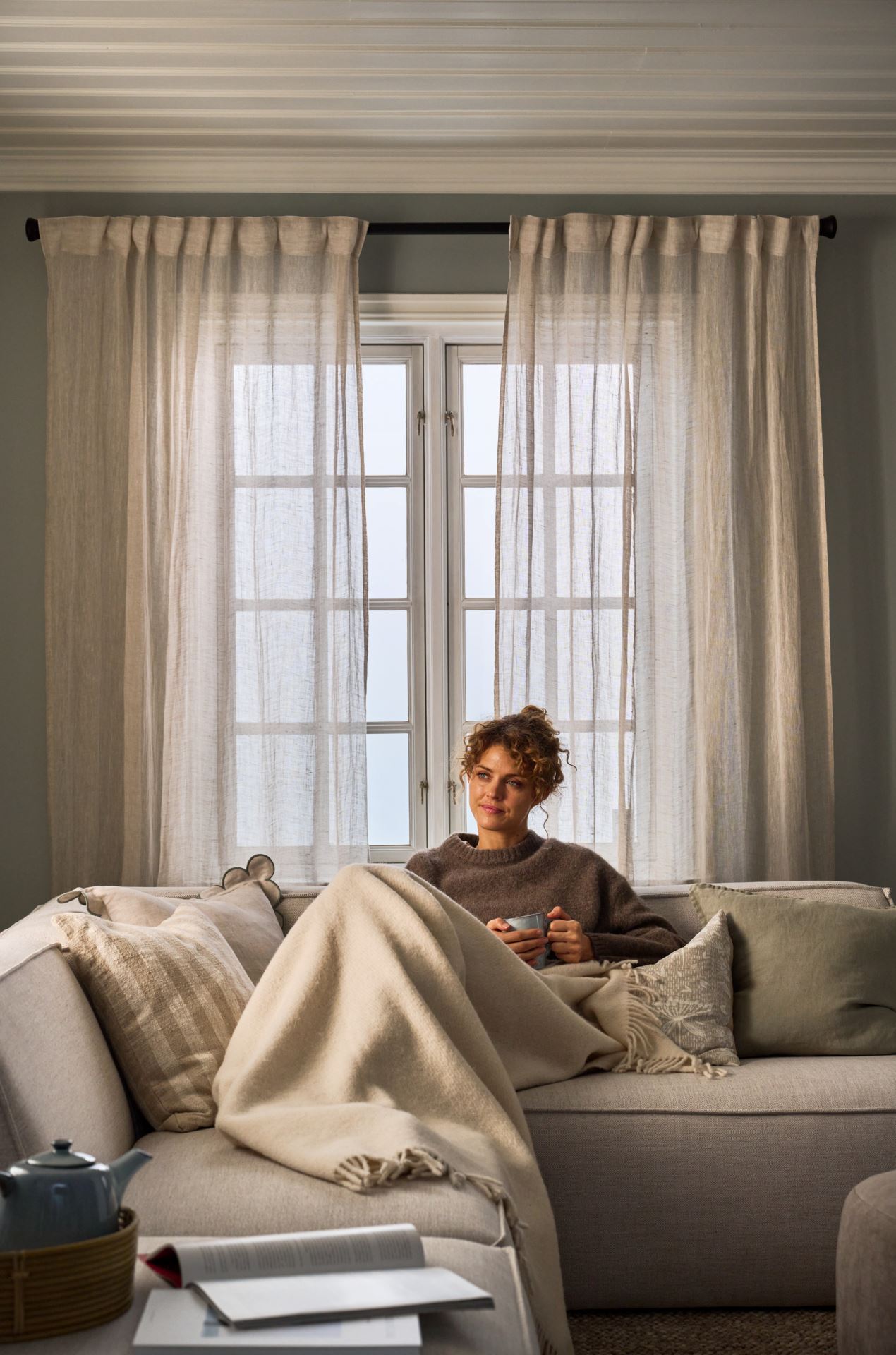 Koristetyynynpäällinen luonnonväri - 4