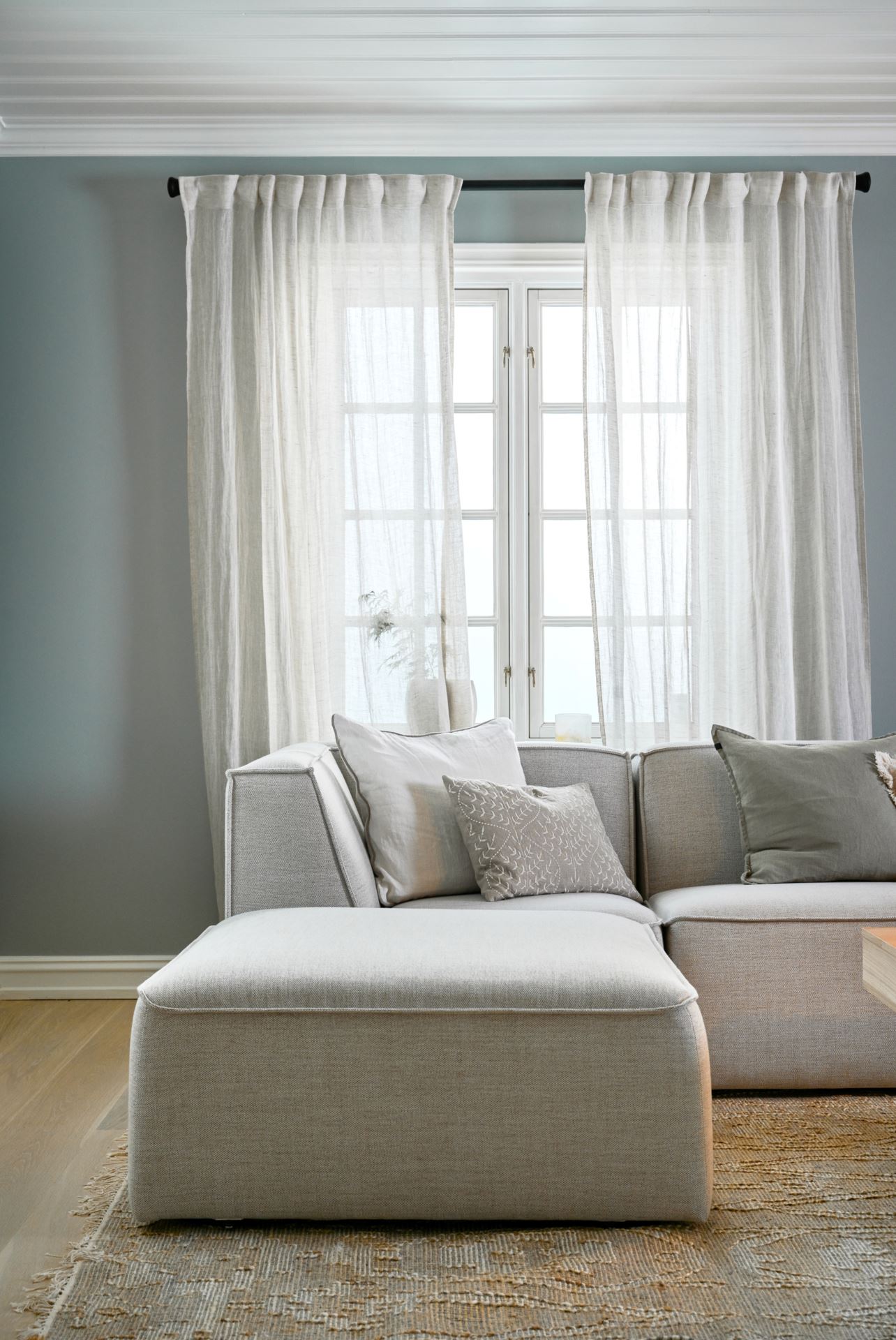 Koristetyynynpäällinen valkoinen - 4