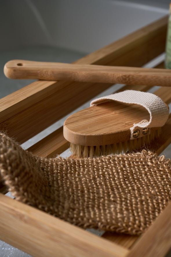 Tarjotin kylpyammeeseen bambua luonnonväri - 3