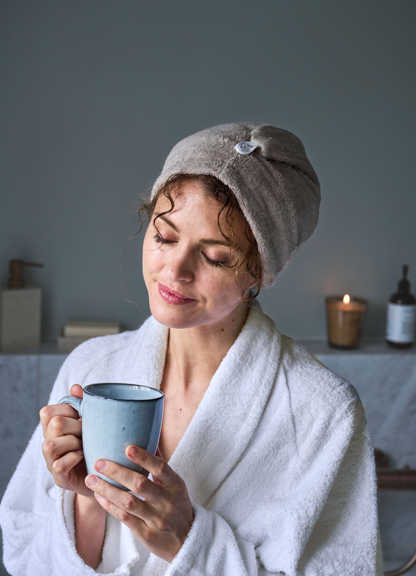 Hiuspyyhe beige - 10