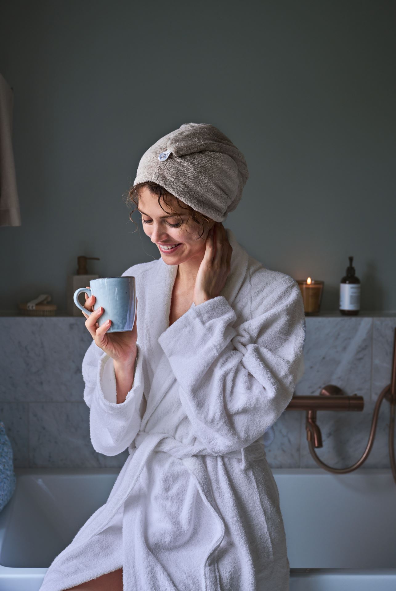 Hiuspyyhe beige - 11