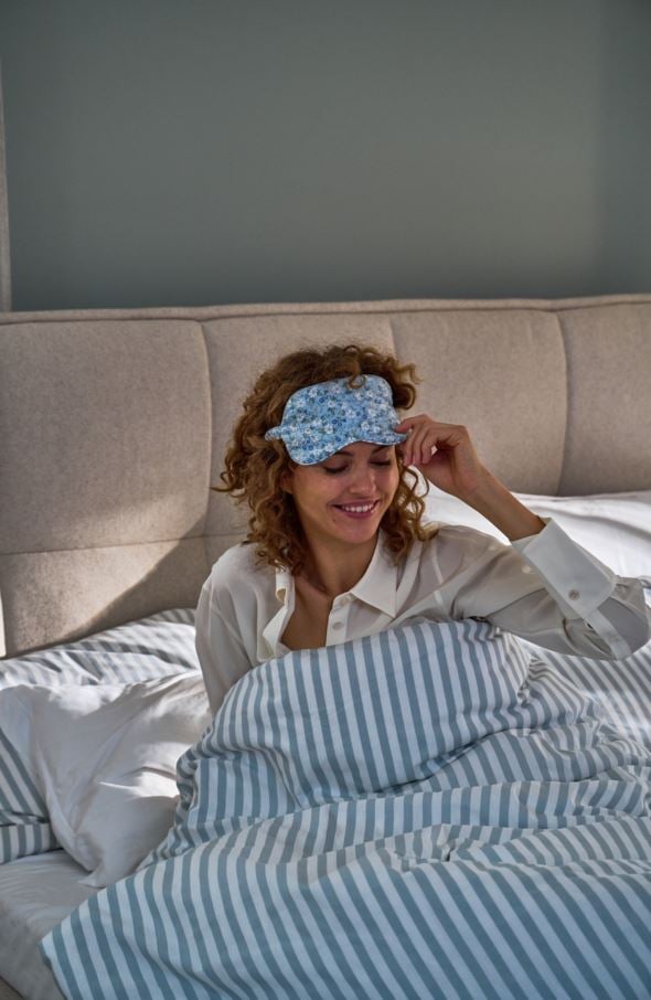 Pussilakanasetti puuvillaa sininen - 3