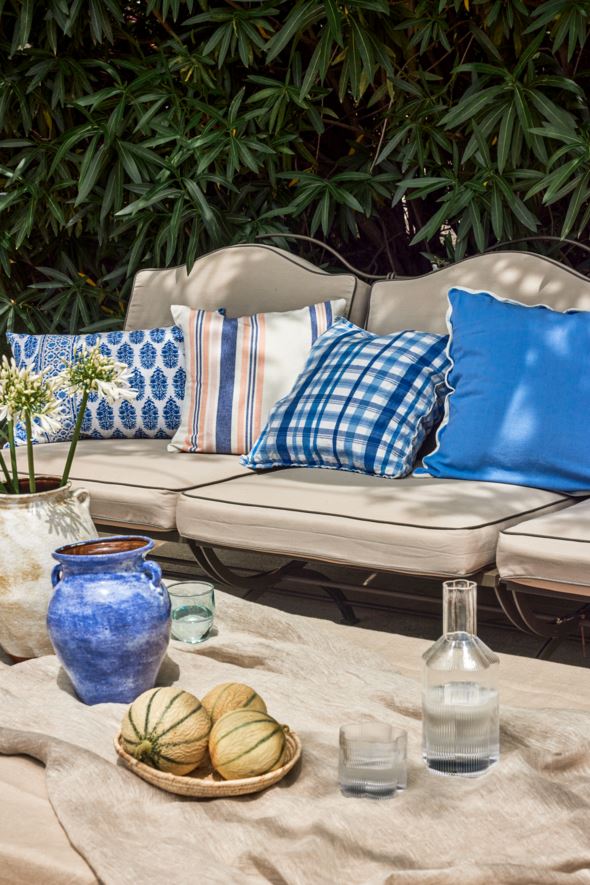 Koristetyynynpäällinen sininen - 2