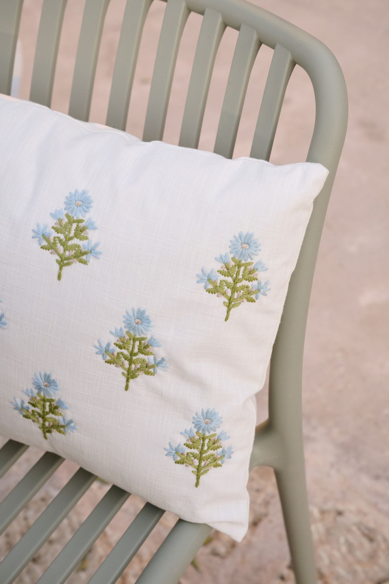 Koristetyyny moniväri/sininen - 2