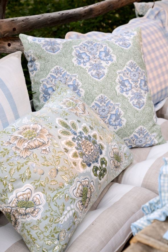 Koristetyyny moniväri/vihreä - 2