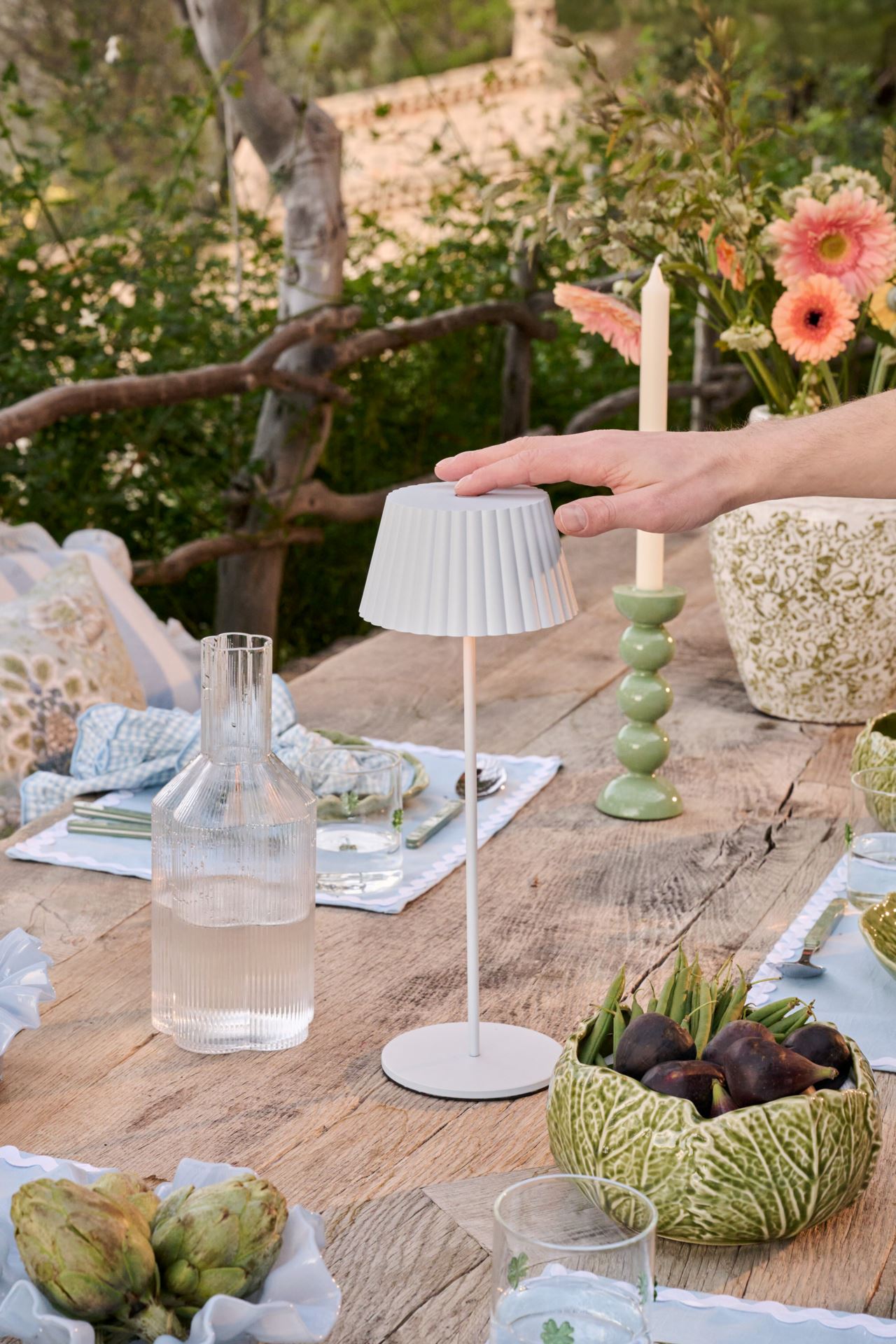 Ladattava pöytävalaisin vaaleansininen - 2