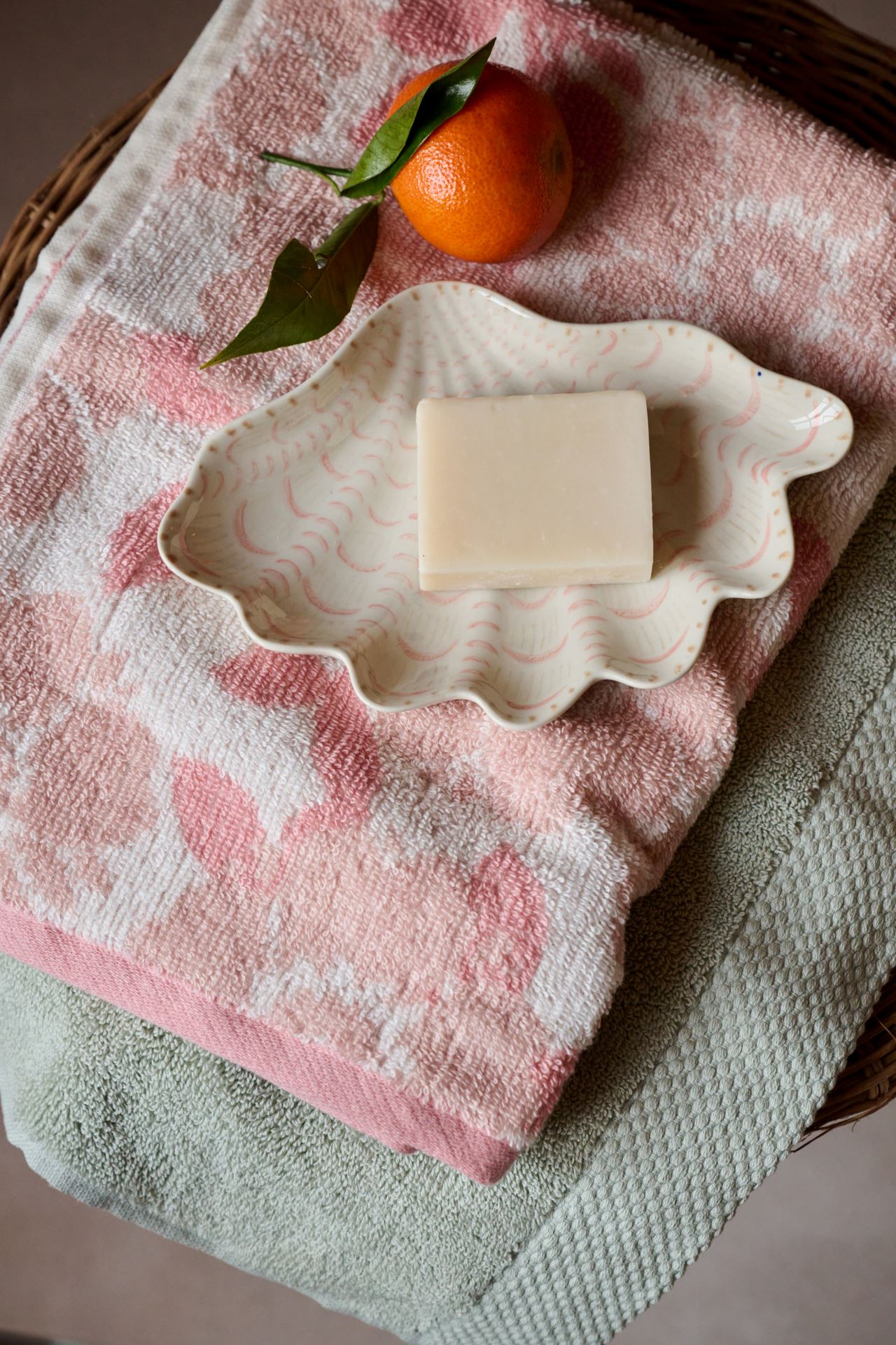 Käsipyyhe moniväri/roosa - 2