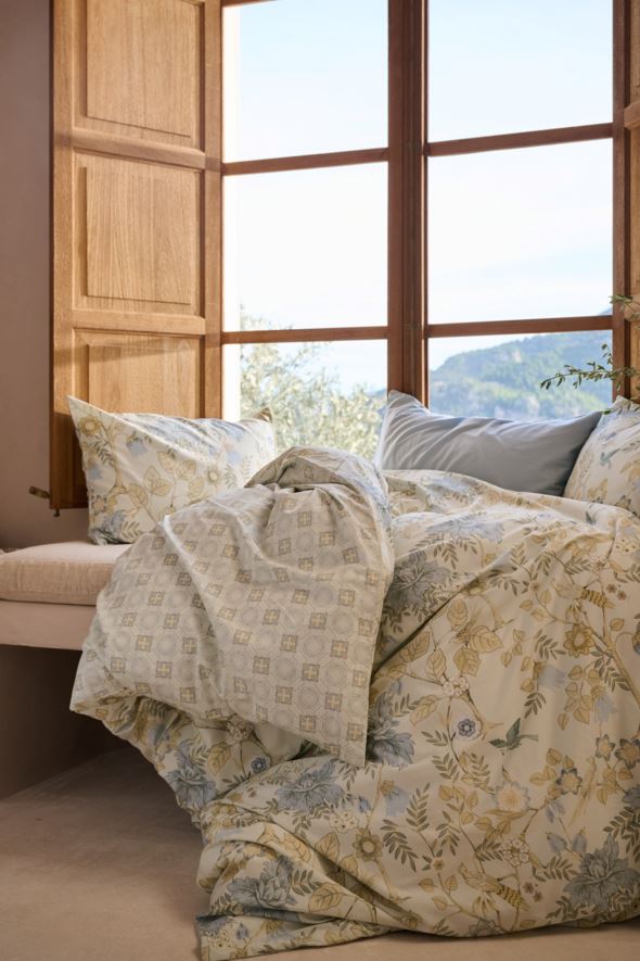 Pussilakanasetti satiinipuuvillaa moniväri/vihreä - 5