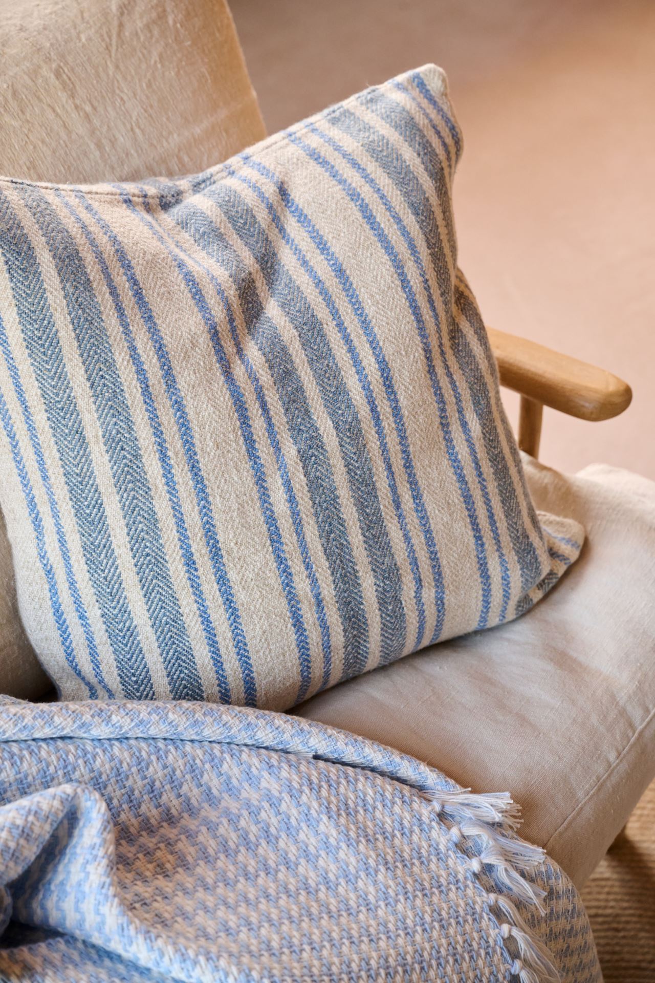 Koristetyynynpäällinen moniväri/sininen - 2