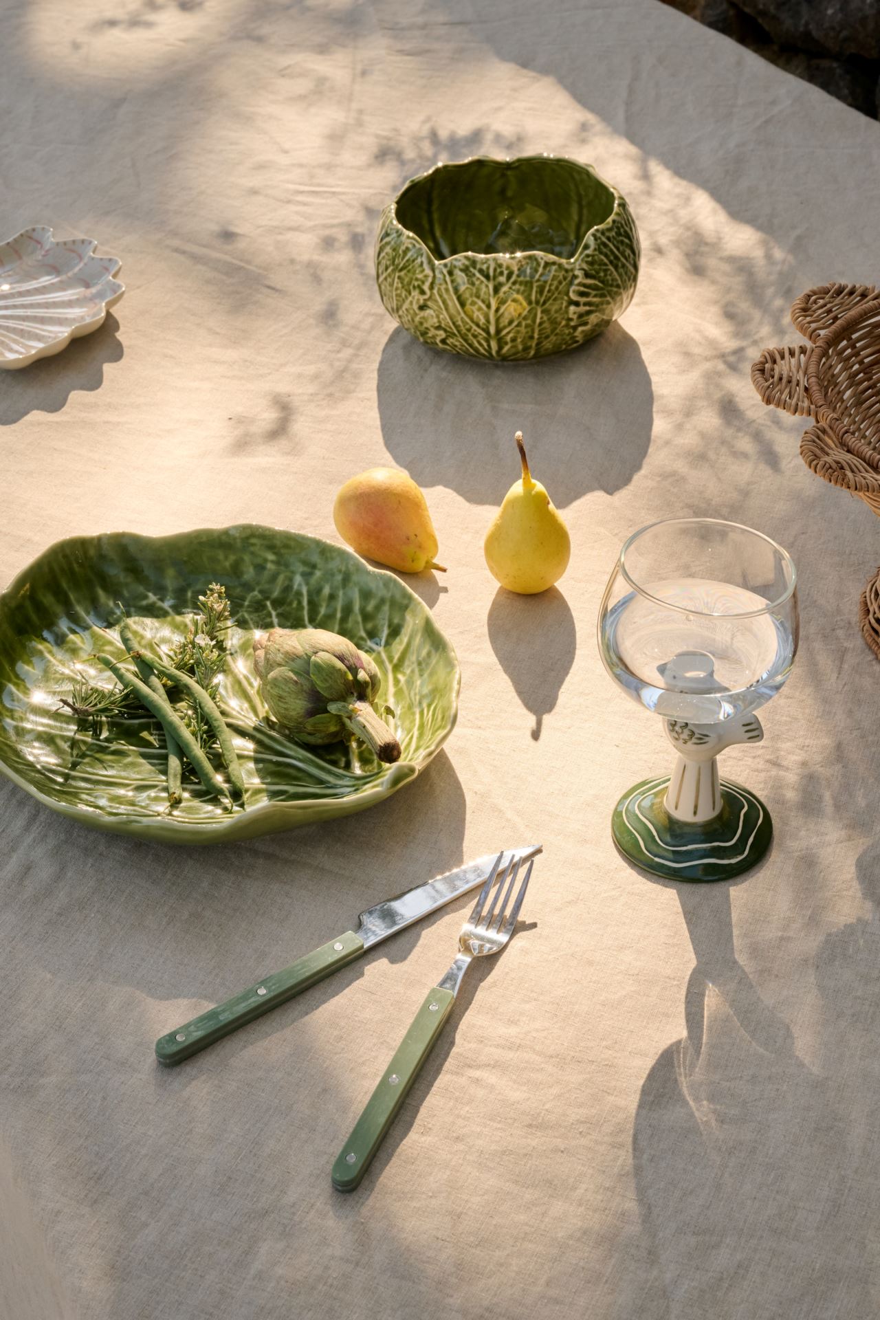 Aterinsetti 3 osaa vaaleanvihreä - 2