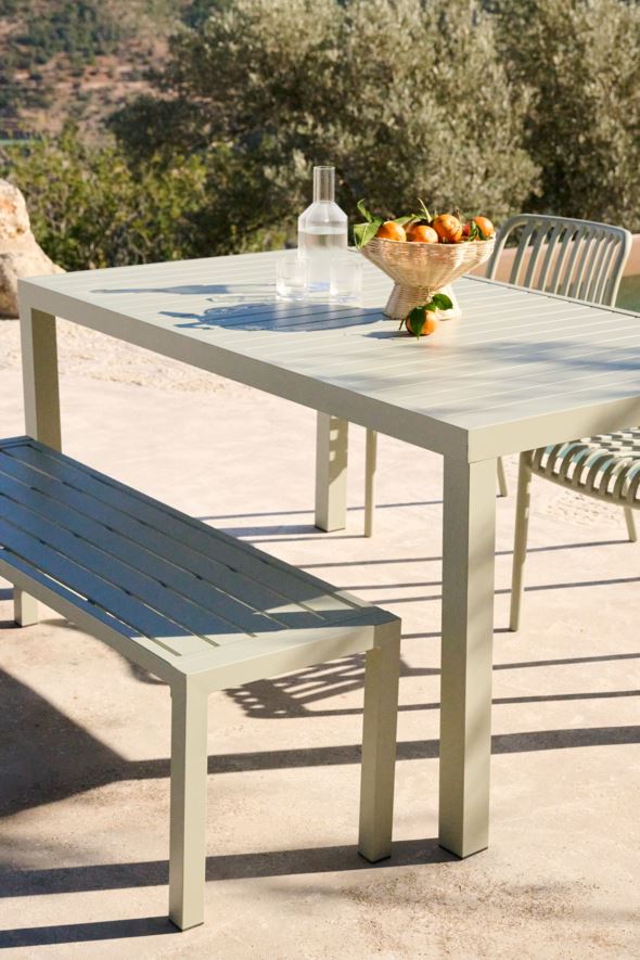 Puutarhapöytä harmaanvihreä - 5