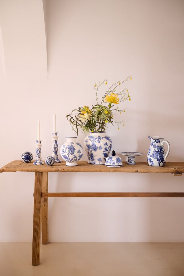 Jalallinen astia moniväri/sininen - 3