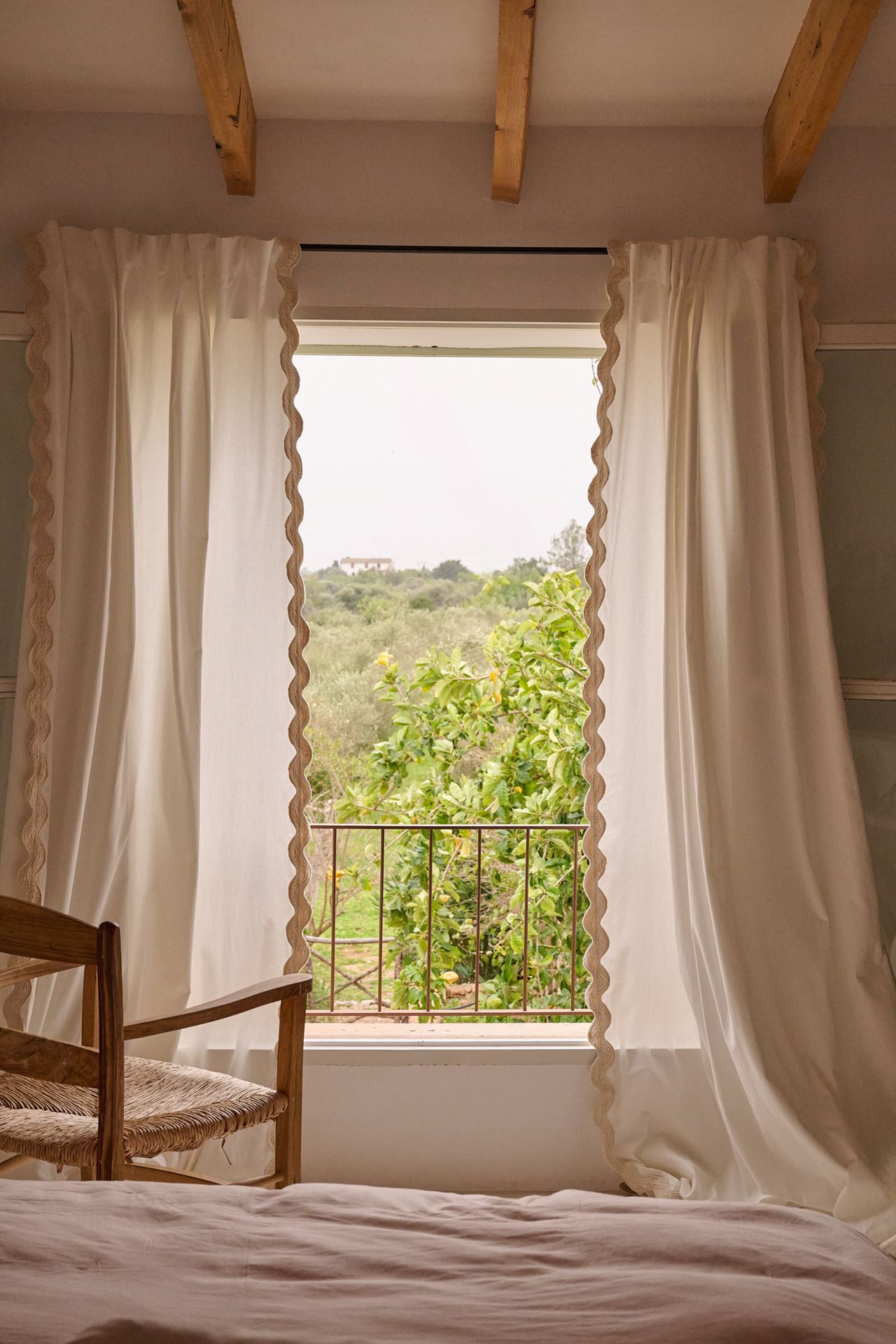 Verho luonnonvalkoinen - 9