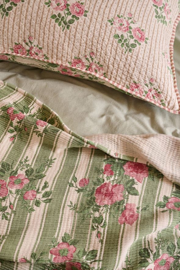 Hotellityynyliina moniväri/vihreä - 2