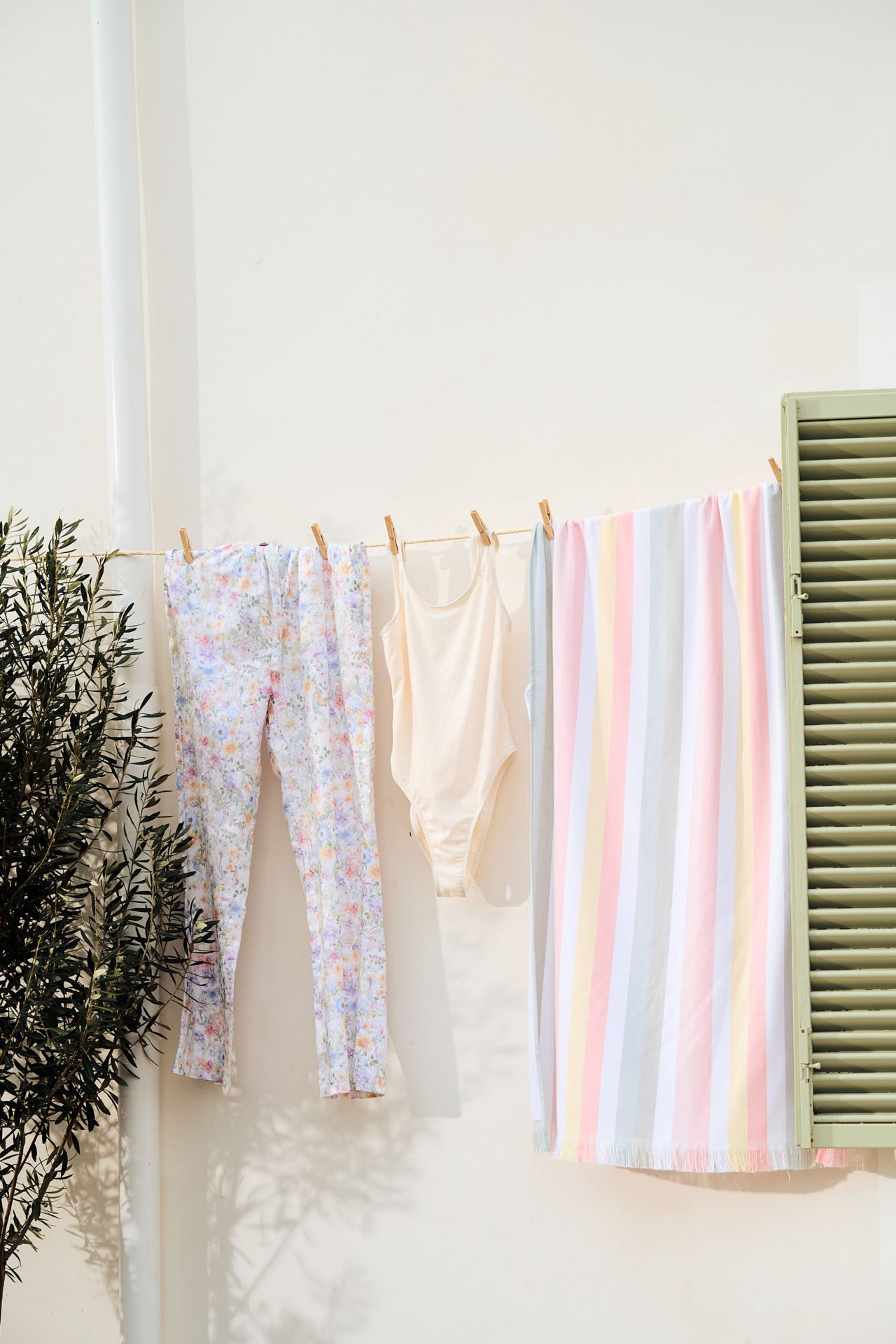 Kylpypyyhe moniväri/roosa - 2