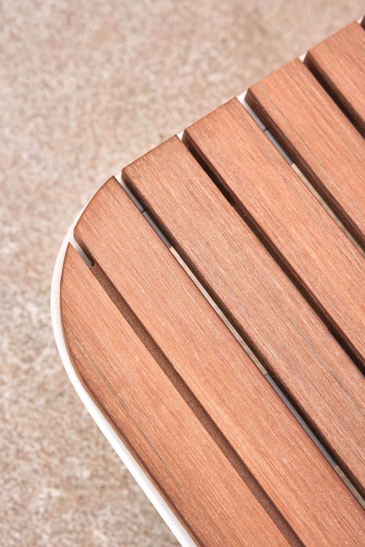 Puutarhapöytä luonnonvalkoinen - 4