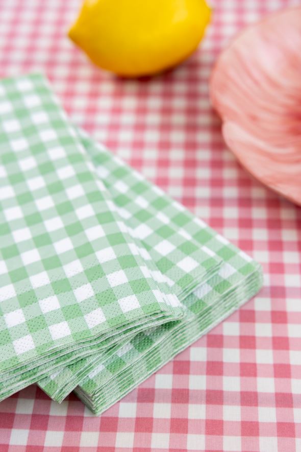 Servetit moniväri/vihreä - 2