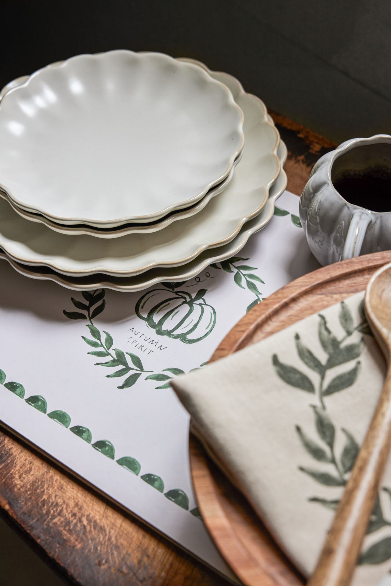 Leipälautanen luonnonvalkoinen - 5