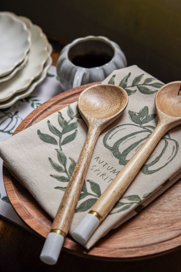 Salaattiottimet ruskea - 5