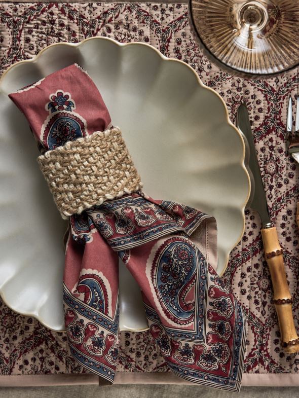 Servettirenkaat, 2 kpl luonnonväri - 2