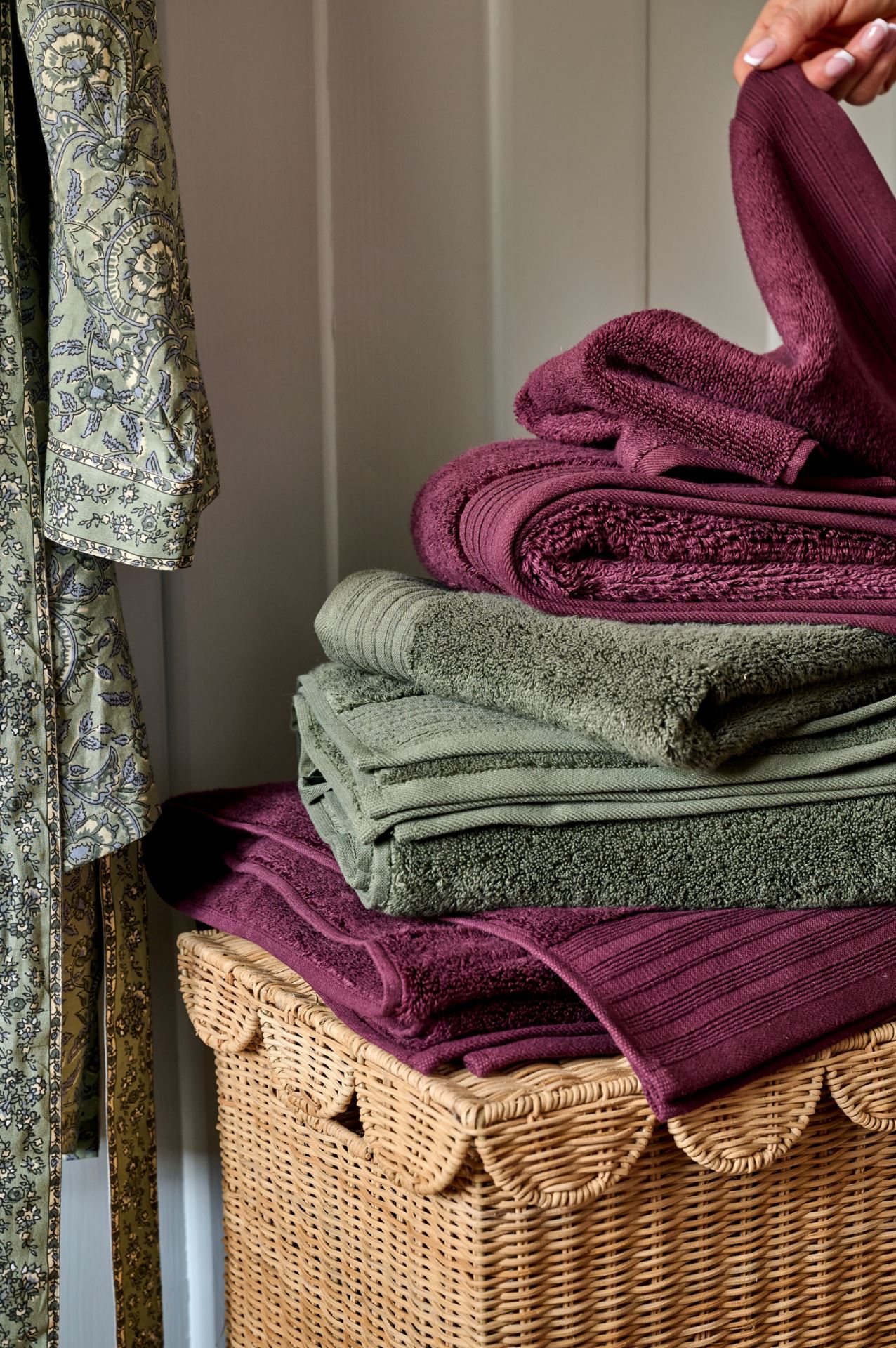 Pyyhe viininpunainen - 2