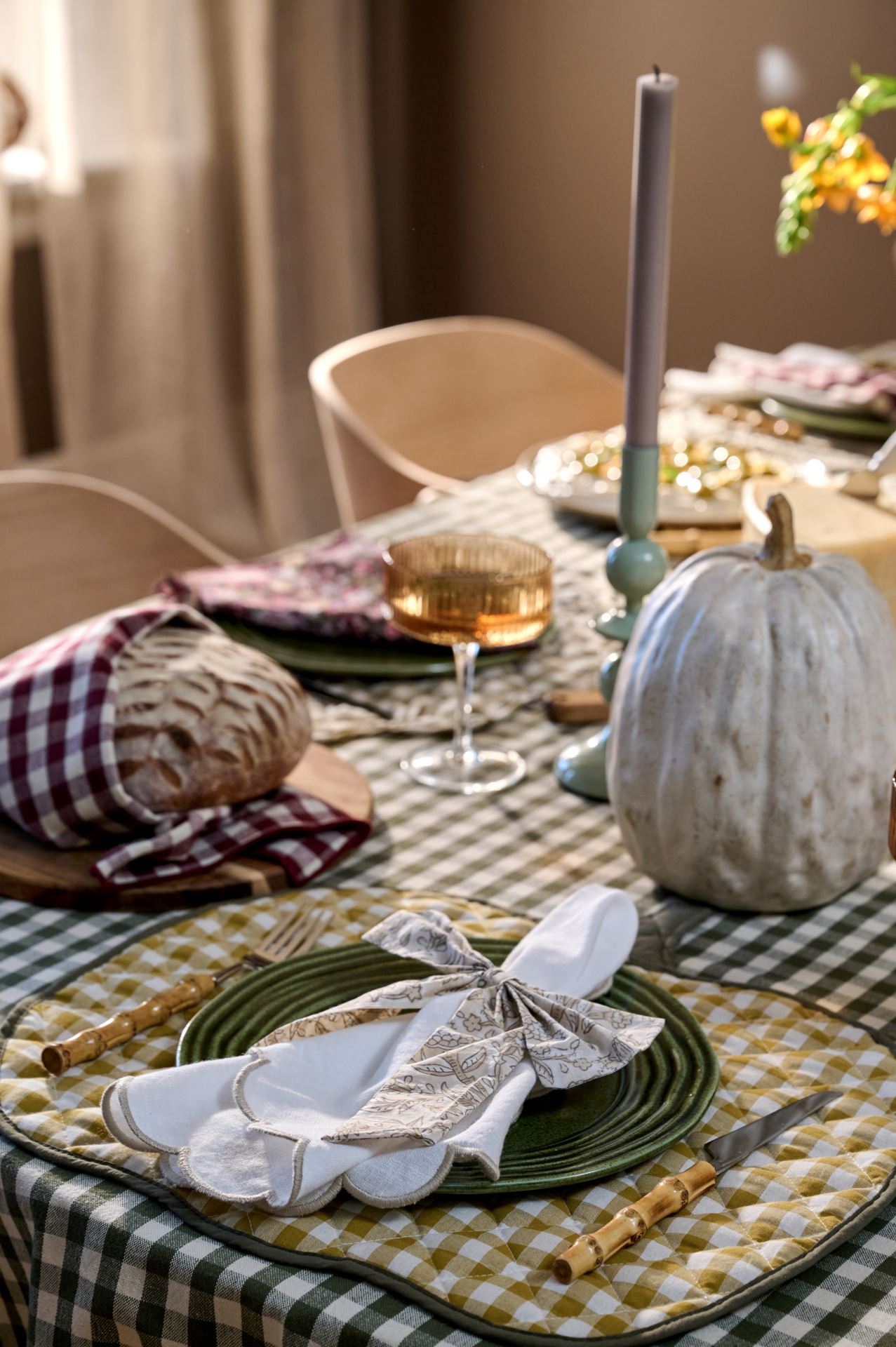 2 kpl lautasliinarenkaita beige - 3