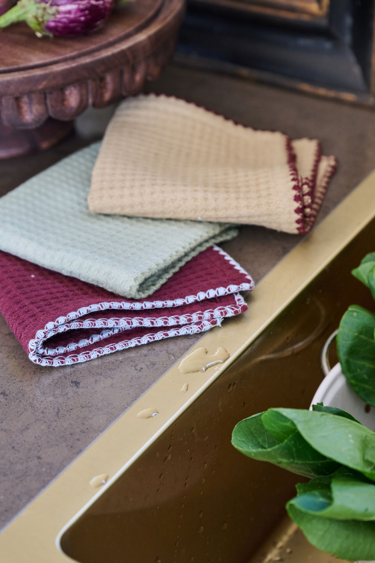 Pyyhe 3 kpl viininpunainen - 2