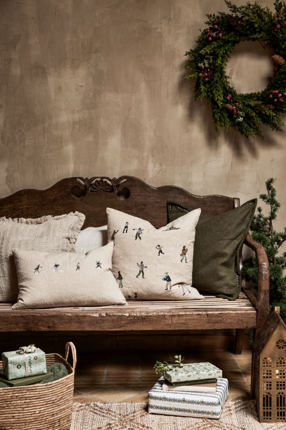 Koristetyynynpäällinen luonnonväri - 2