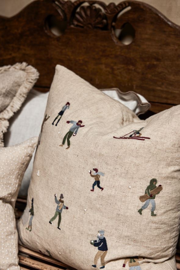 Koristetyynynpäällinen luonnonväri - 3