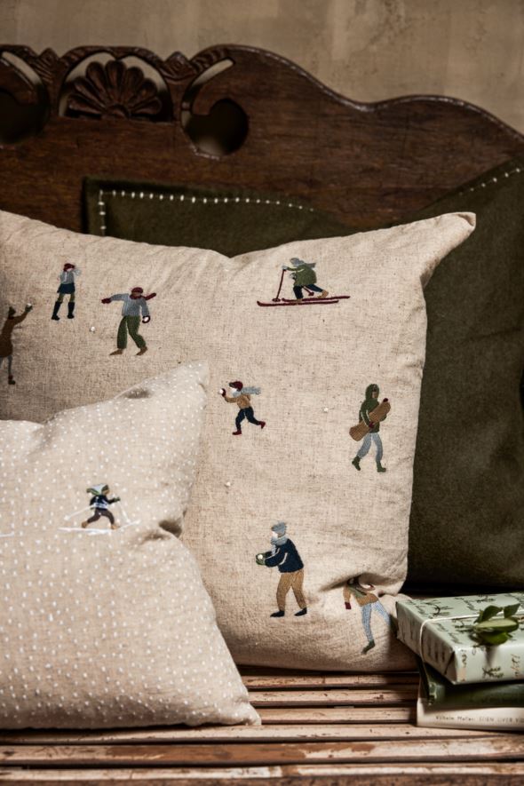 Koristetyynynpäällinen luonnonväri - 4