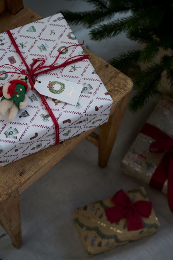 Pakettikortti 12kpl moniväri/punainen - 2