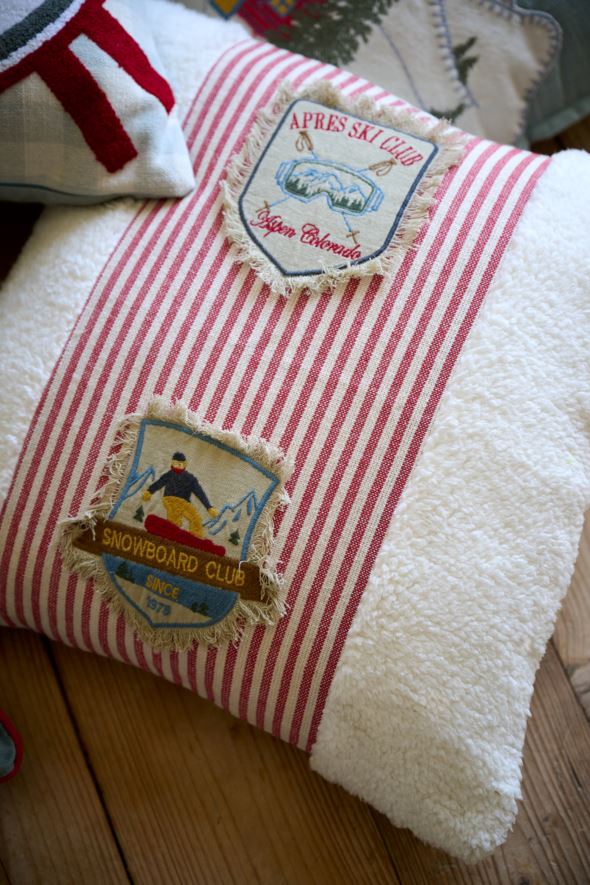 Koristetyynynpäällinen moniväri/punainen - 3